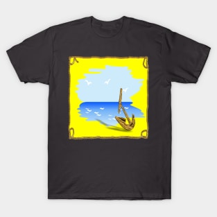 Anchor on the beach in a summer setting T-Shirt